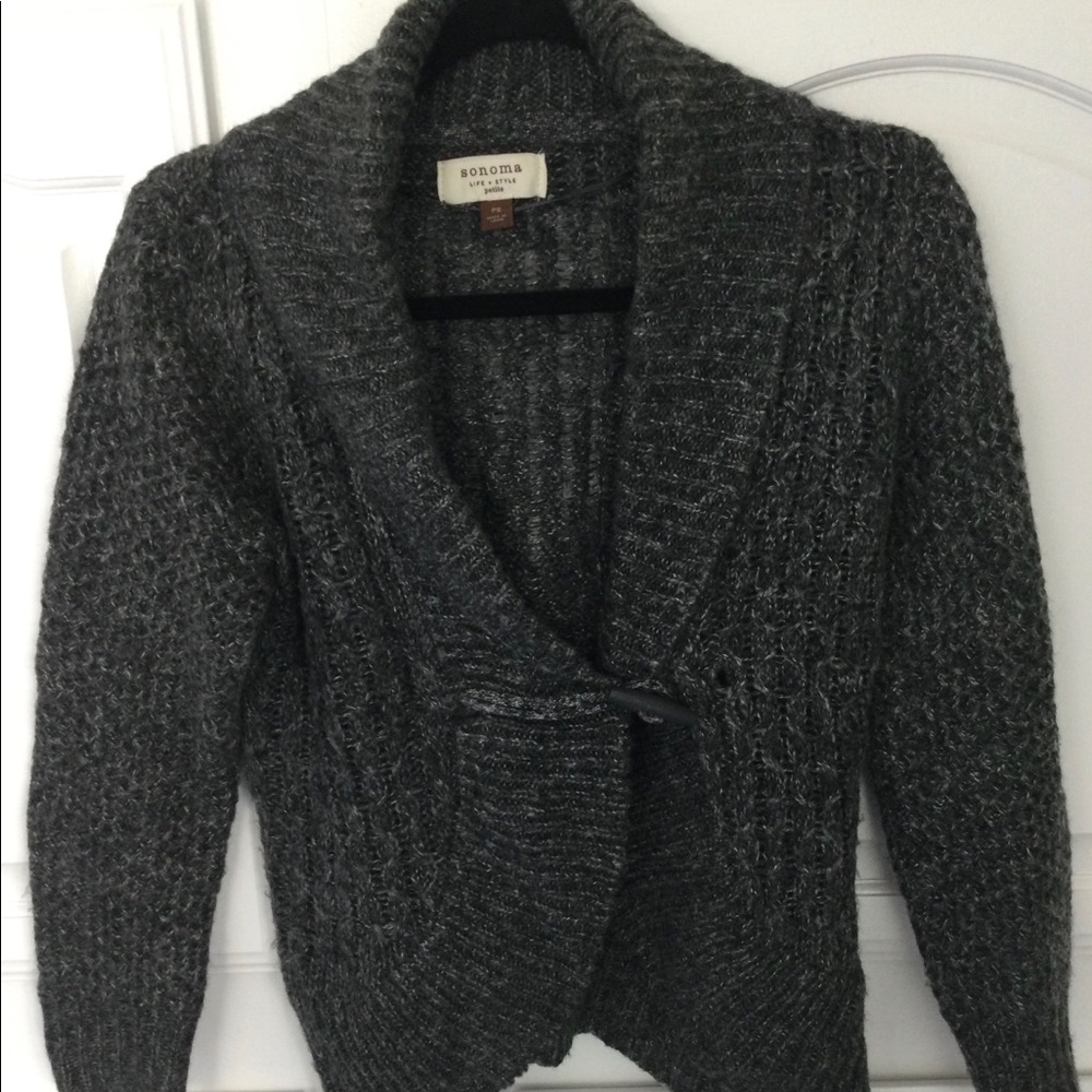 Gray Cozy Crop Sweater